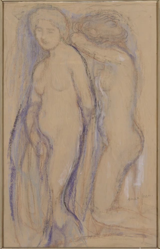 Edmond Aman-Jean - Deux femmes nues debout