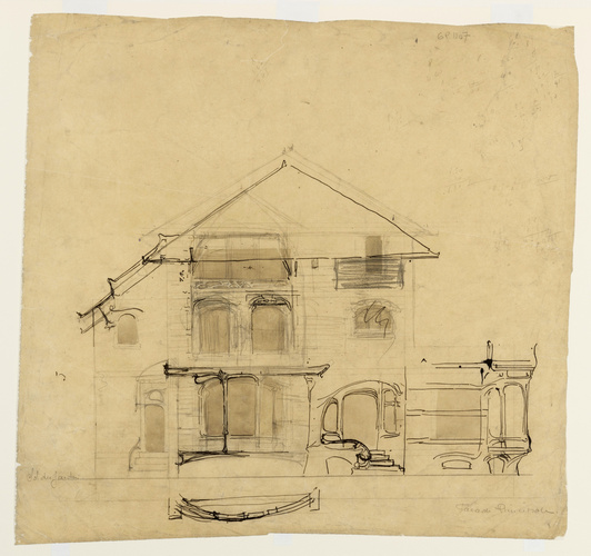Hector Guimard - Paris 16e, 81 boulevard Suchet, hôtel de M. Roy (bâtiment détru...