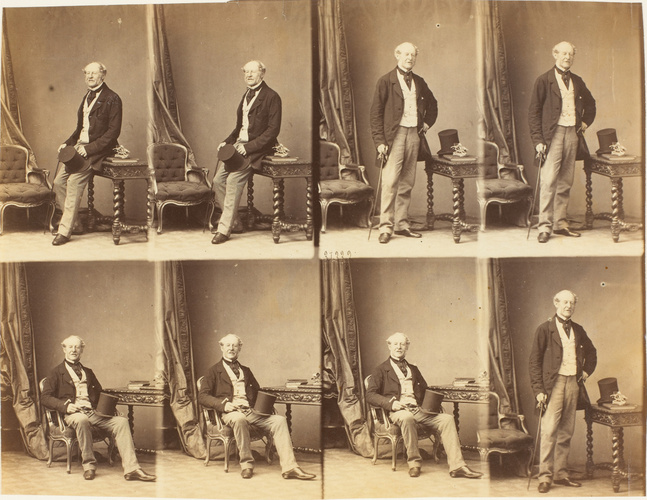 André Adolphe Eugène Disdéri - M. Deedes, en huit poses