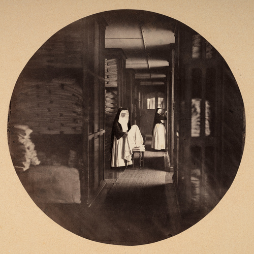 Charles Nègre - Asile impérial de Vincennes, la lingerie