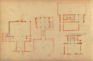 Louis Boitte - Quatre plans d'une maison à Turin