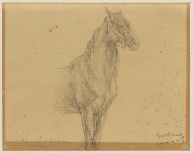Henri Regnault - Etude de cheval