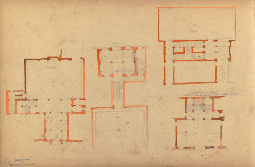 Louis Boitte - Quatre plans d'une maison à Turin