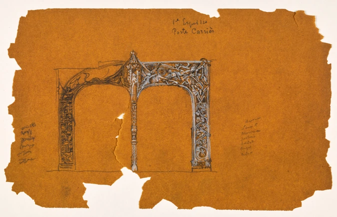 Eugène Grasset - Projet pour la porte monumentale de l'atelier de Winnaretta Sin...