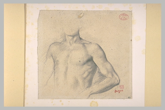 Edgar Degas - Torse d'homme
