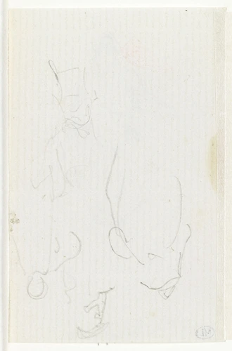 Edouard Manet - Croquis sommaire de personnages