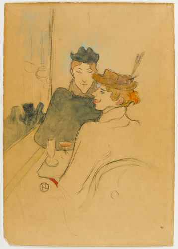 Henri de Toulouse-Lautrec - Deux femmes assises au café