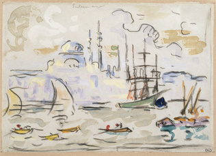 Paul Signac - La mosquée de Soliman à Constantinople