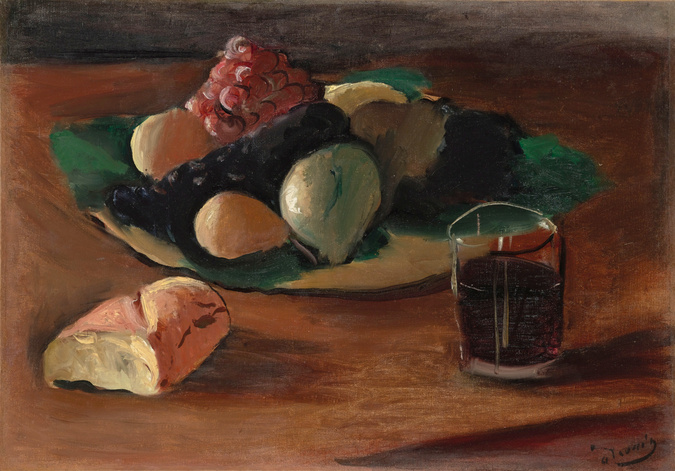 André Derain - Nature morte au verre de vin