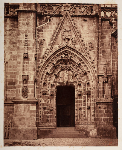 Furne fils & H. Tournier - Quimper : Portail latéral de la Cathédrale