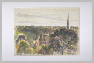 Vue d'Eragny - Camille Pissarro | Musée d'Orsay