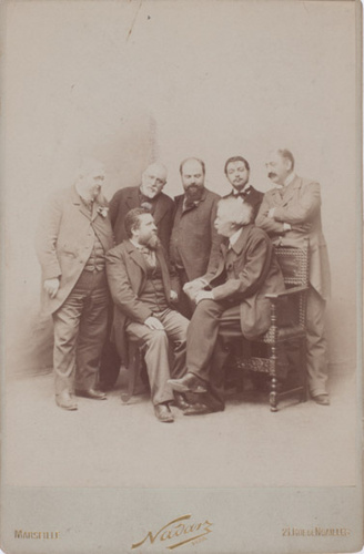 Nadar - Félix Nadar aux côtés notamment de Francis de Pressenssé et de Jean Jaur...