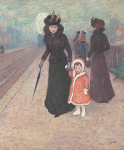 Georges d' Espagnat - La Gare de banlieue