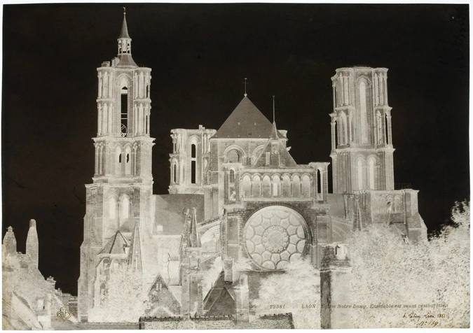 Henri Le Secq - Laon (Aisne) - Chevet, ancienne cathédrale Notre-Dame