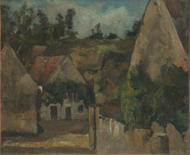 Paul Cézanne - Carrefour de la rue Rémy à Auvers