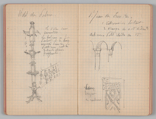 Charles-Justin Le Coeur - Carnet de notes concernant son voyage en Italie