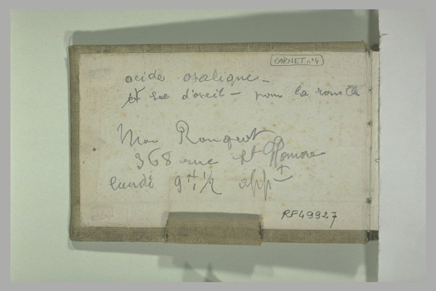 François Pompon - Annotations manuscrites
