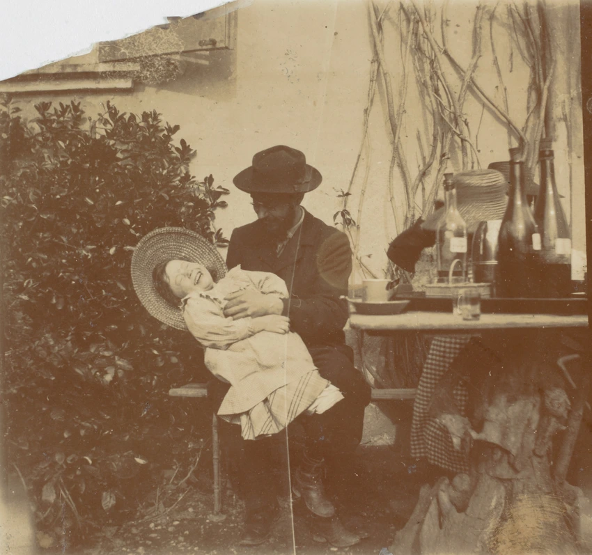 Pierre Bonnard chatouillant sa nièce Renée Terrasse, au Grand-Lemps (Isère) - Edouard Vuillard