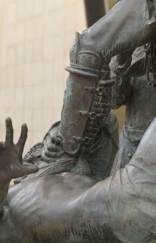 Gérôme exécutant "Les Gladiateurs". Monument à Gérôme - Jean-Léon Gérôme