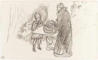 Pierre Bonnard - Femme âgée et petite fille