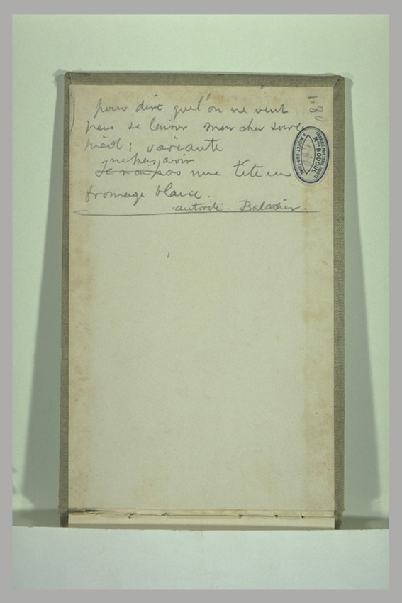 Alfred Sisley - Annotations manuscrites