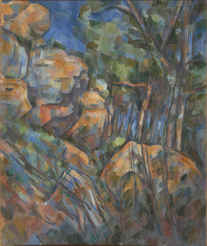 Paul Cézanne - Rochers près des grottes au-dessus du Château-Noir