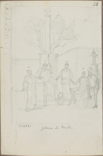 Louis Boitte - Naples, musée national, fresque provenant de Pompéi, le Jugement ...