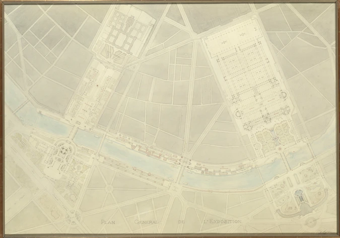 Alphonse Defrasse - Plan général de l'Exposition universelle de 1900