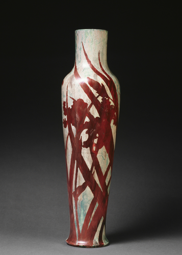 Edmond Lachenal - Vase à décor d'iris
