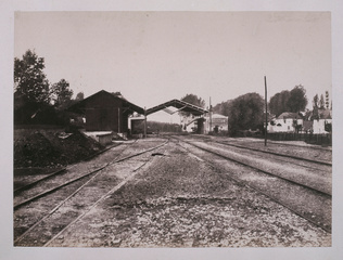 Édouard Baldus - Vue de la gare de Picquigny