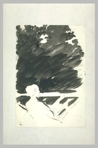 Edouard Manet - Hommes assis comtemplant le clair de lune