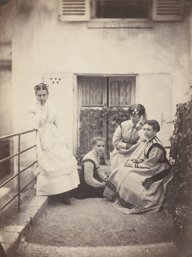 Achille Bonnuit - Groupe de femmes devant la fenêtre