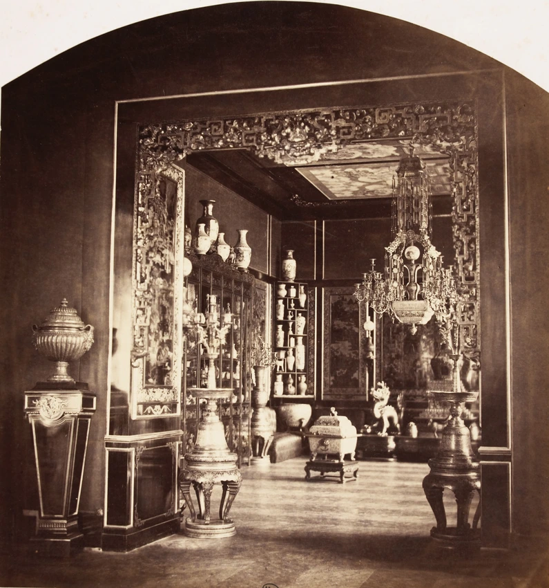 Pierre-Ambroise Richebourg - Vue intérieure du pavillon chinois de l'impératrice...
