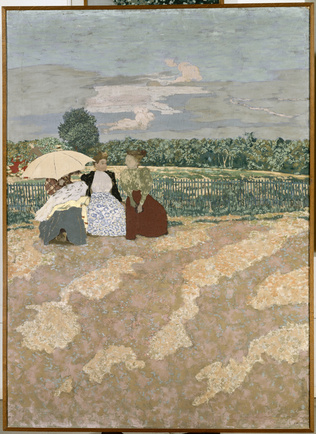Edouard Vuillard、【Le Soir au Jardin】 File:Edouard Vuillard - Public Gardens - Google Art Project