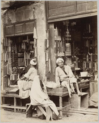 Emile Béchard - Etalage et marchands