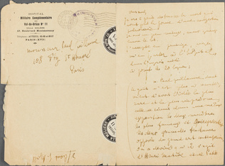 Guillaume Apollinaire - Correspondance manuscrite : Guillaume Apollinaire à Paul...
