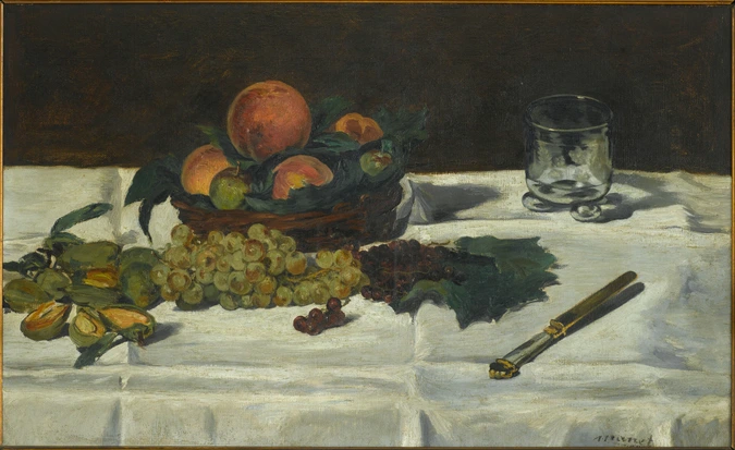Edouard Manet - Nature morte : fruits sur une table
