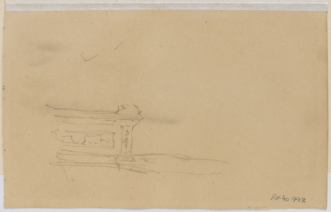 Mary Cassatt - Petit croquis d'une porte (?)