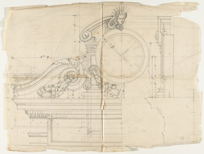 Alphonse Gosset - Projet d'horloge monumentale