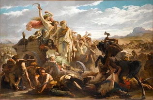 Auguste Glaize - Les Femmes gauloises : épisode de l'invasion romaine