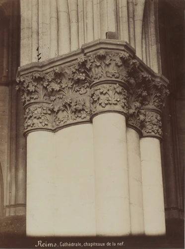 Séraphin Médéric Mieusement - Reims, cathédrale, chapiteau de la nef