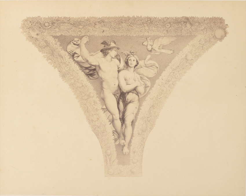 Anonyme - Mercure, Psyché, reproduction de dessin