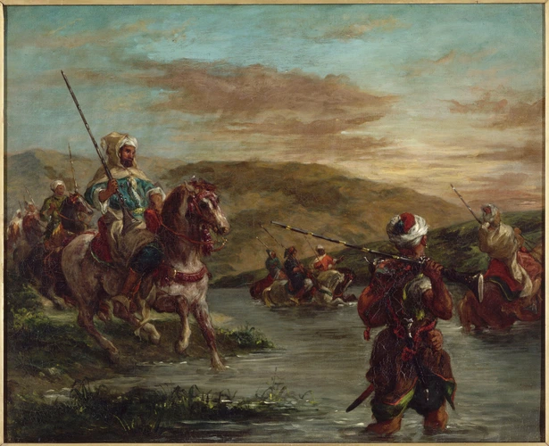 Eugène Delacroix - Passage d'un gué au Maroc