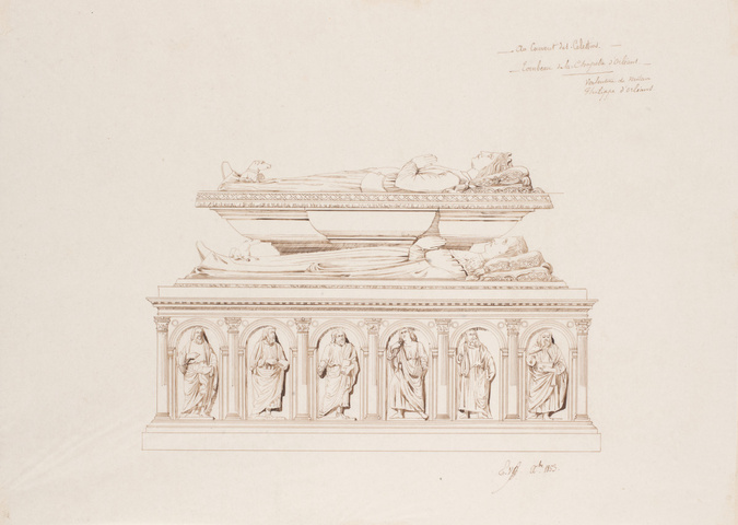 Edouard Villain - Au couvent des Célestins. Tombeau de la Chapelle d’Orléans. Va...