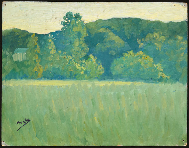 Alphonse Osbert - Dans les prés à Sully (Calvados)