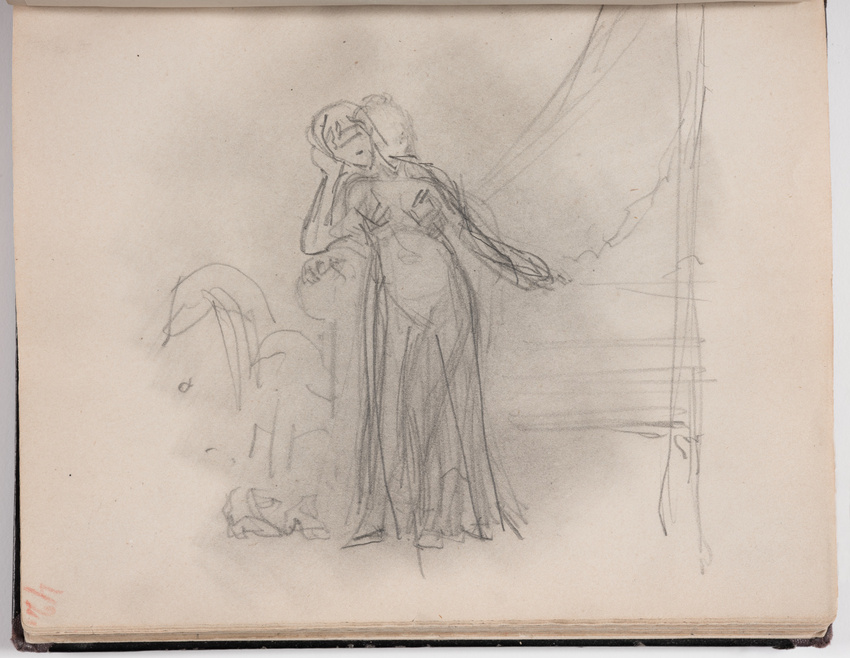 Étude de Vera Repine, la femme de l’artiste - Ilia Efimovitch Repine ...