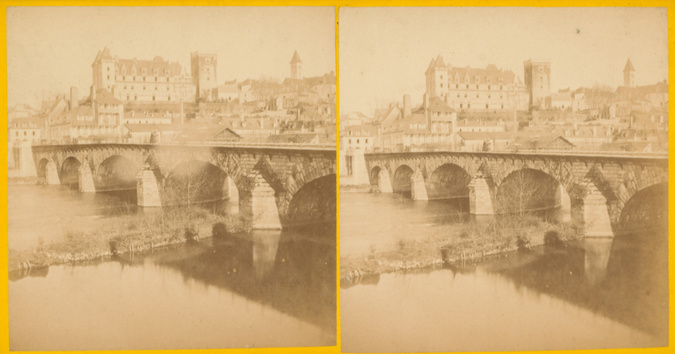 M. Pacault - Pau, le pont et le château de Pau