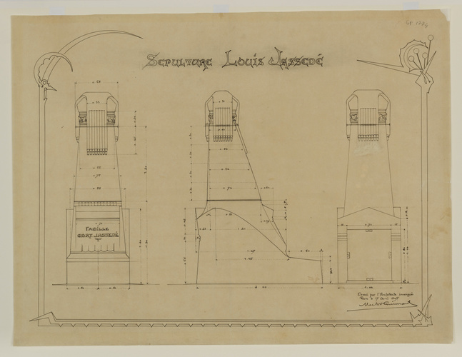 Hector Guimard - Issy-les-Moulineaux, cimetière d'Issy-les-Moulineaux, sépulture...