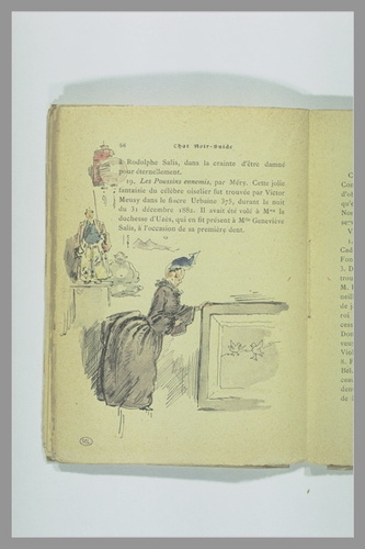 Page 56 du Chat Noir - Guide : jeune femme regardant un tableau