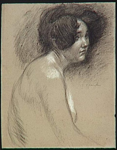 Théophile Alexandre Steinlen - Femme en buste